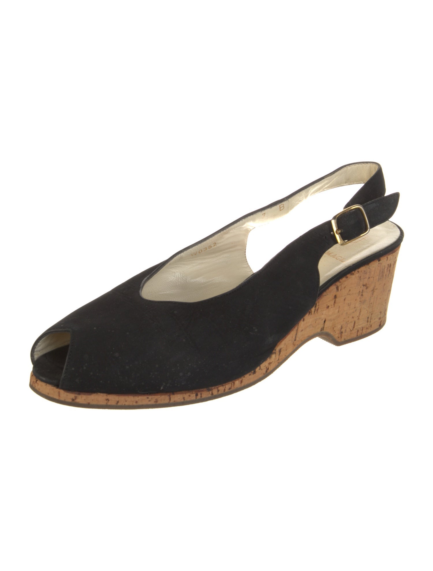 Bruno Magli Suede Animal Print Slingback Pumps