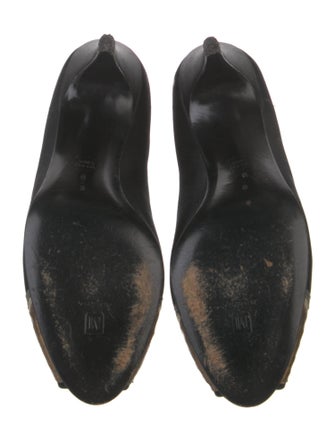 Bruno Magli Suede Floral Print Pumps