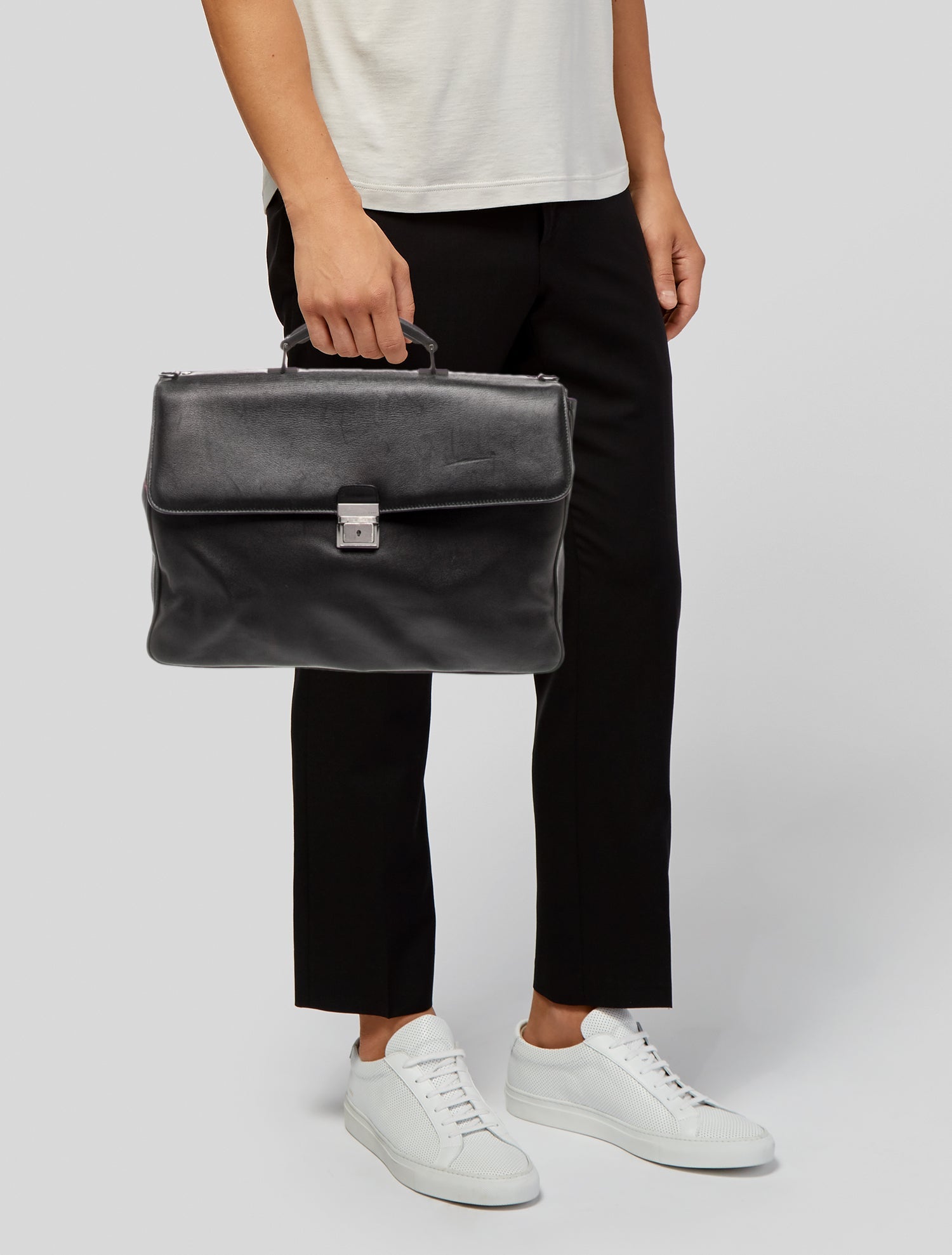 Bruno Magli Leather Briefcase