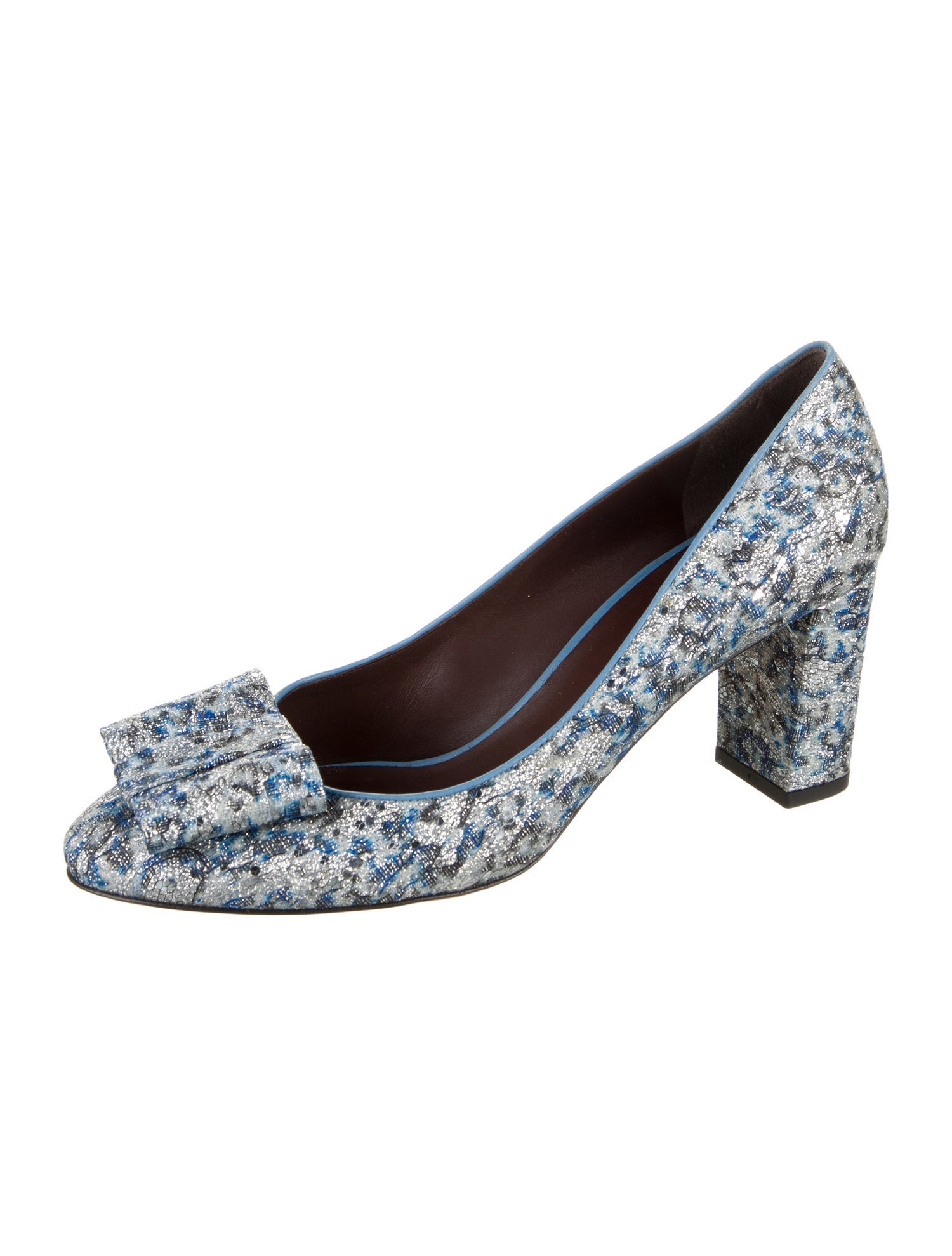 Bruno Magli Glitter Printed Pumps