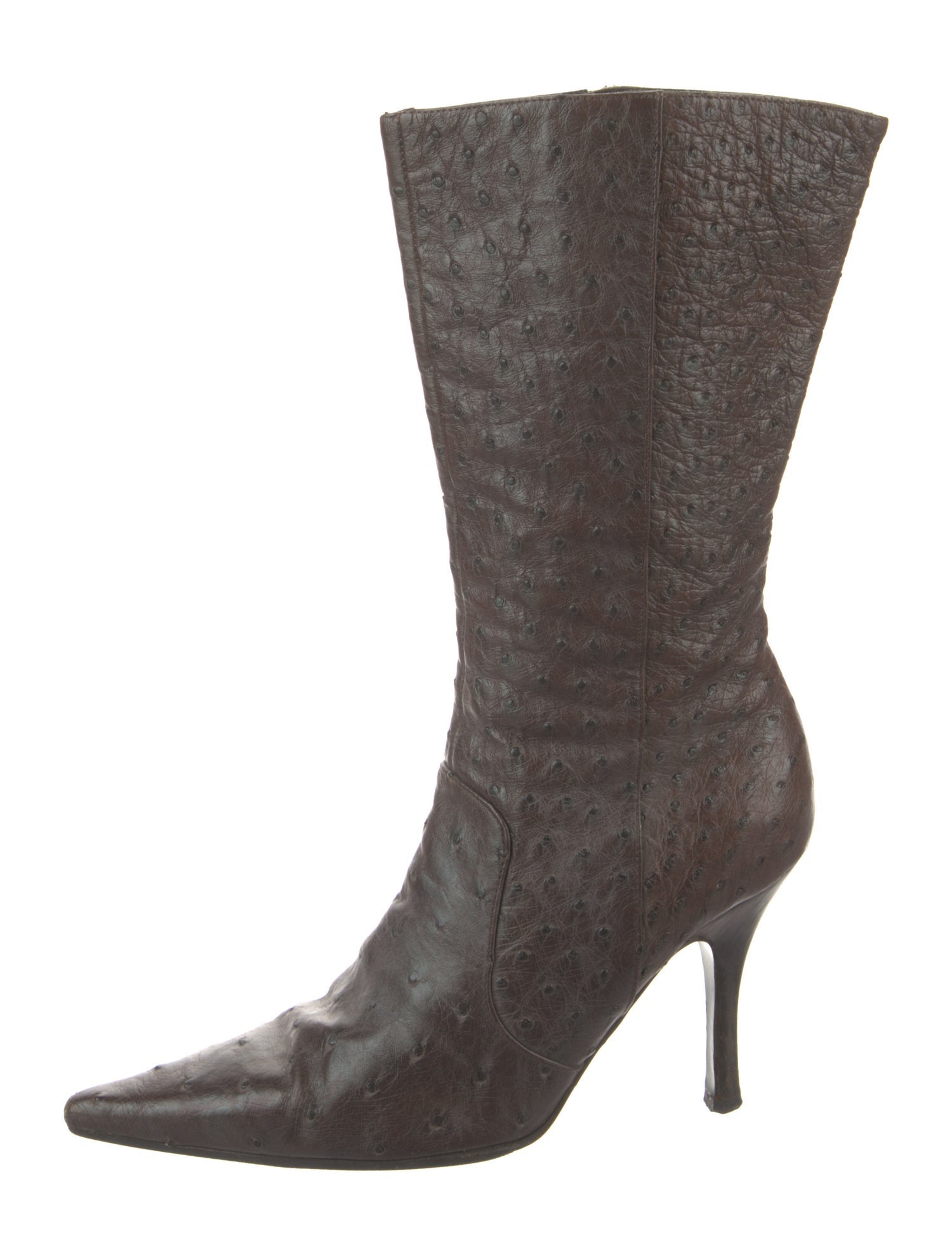 Bruno Magli Leather Animal Print Boots