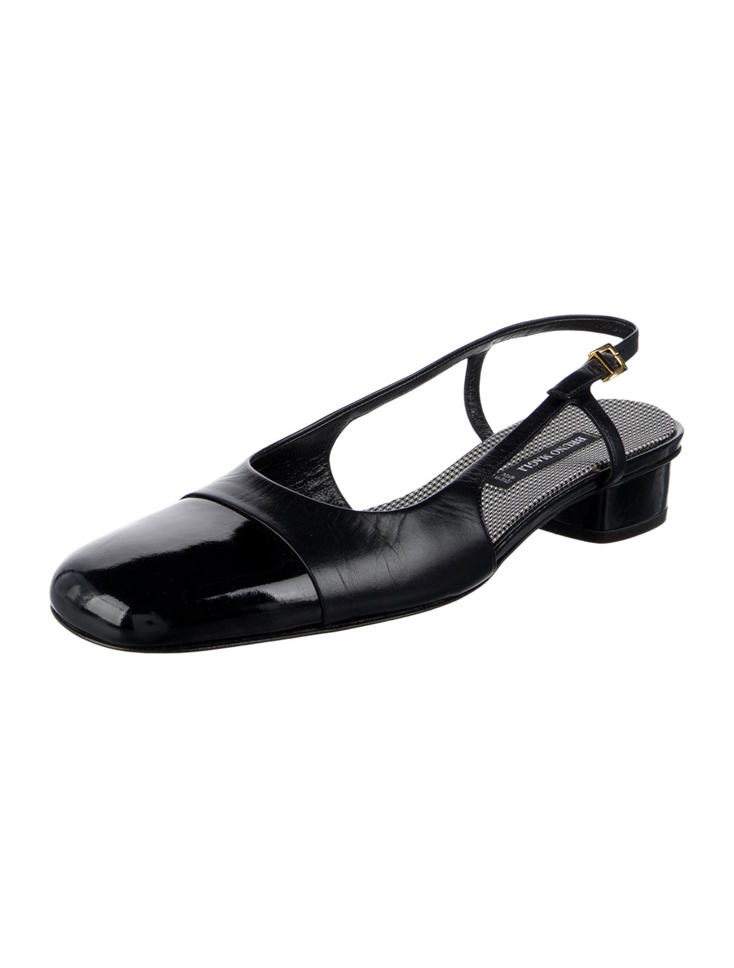 Bruno Magli Leather Slingback Flats