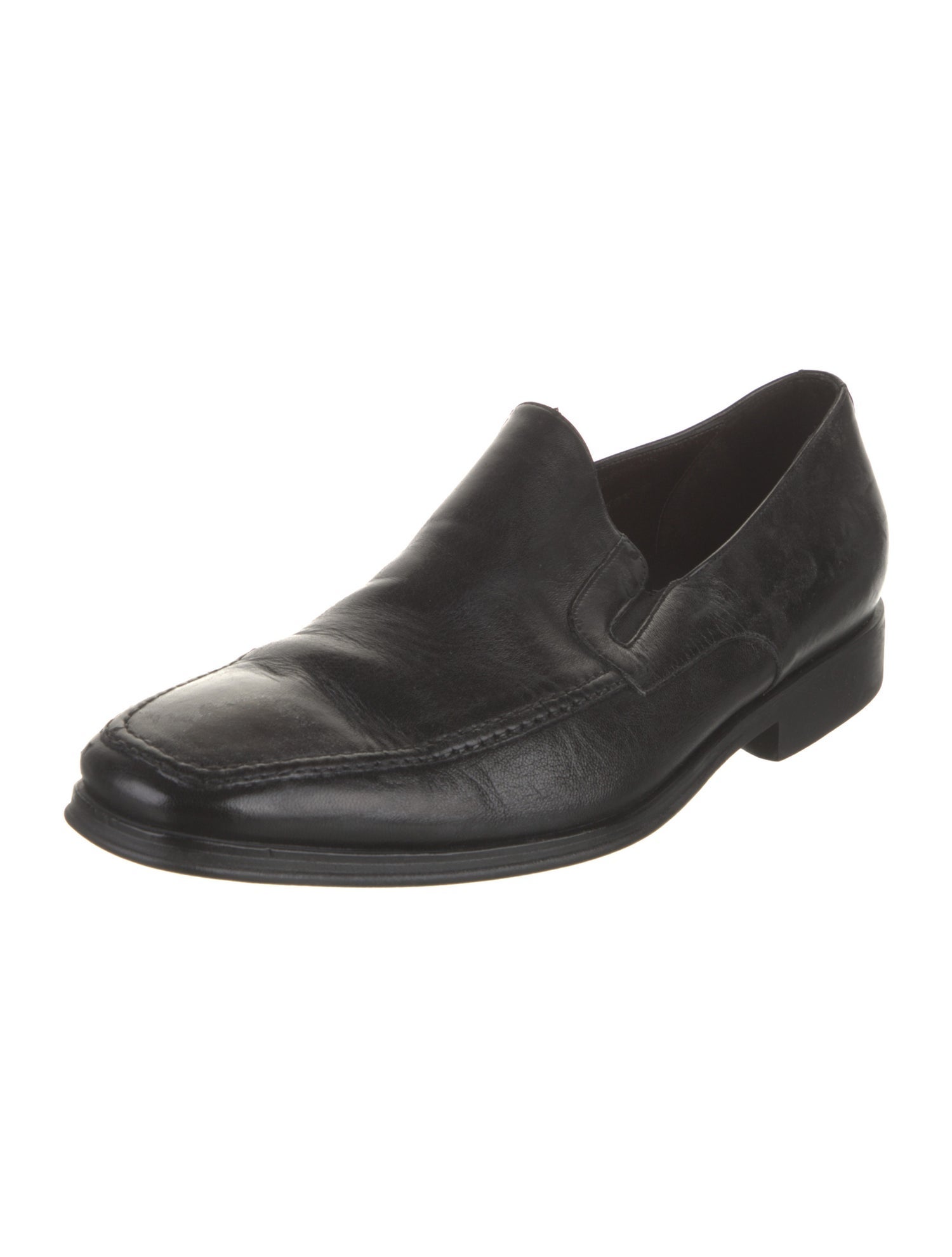 Bruno Magli Leather Monk Straps