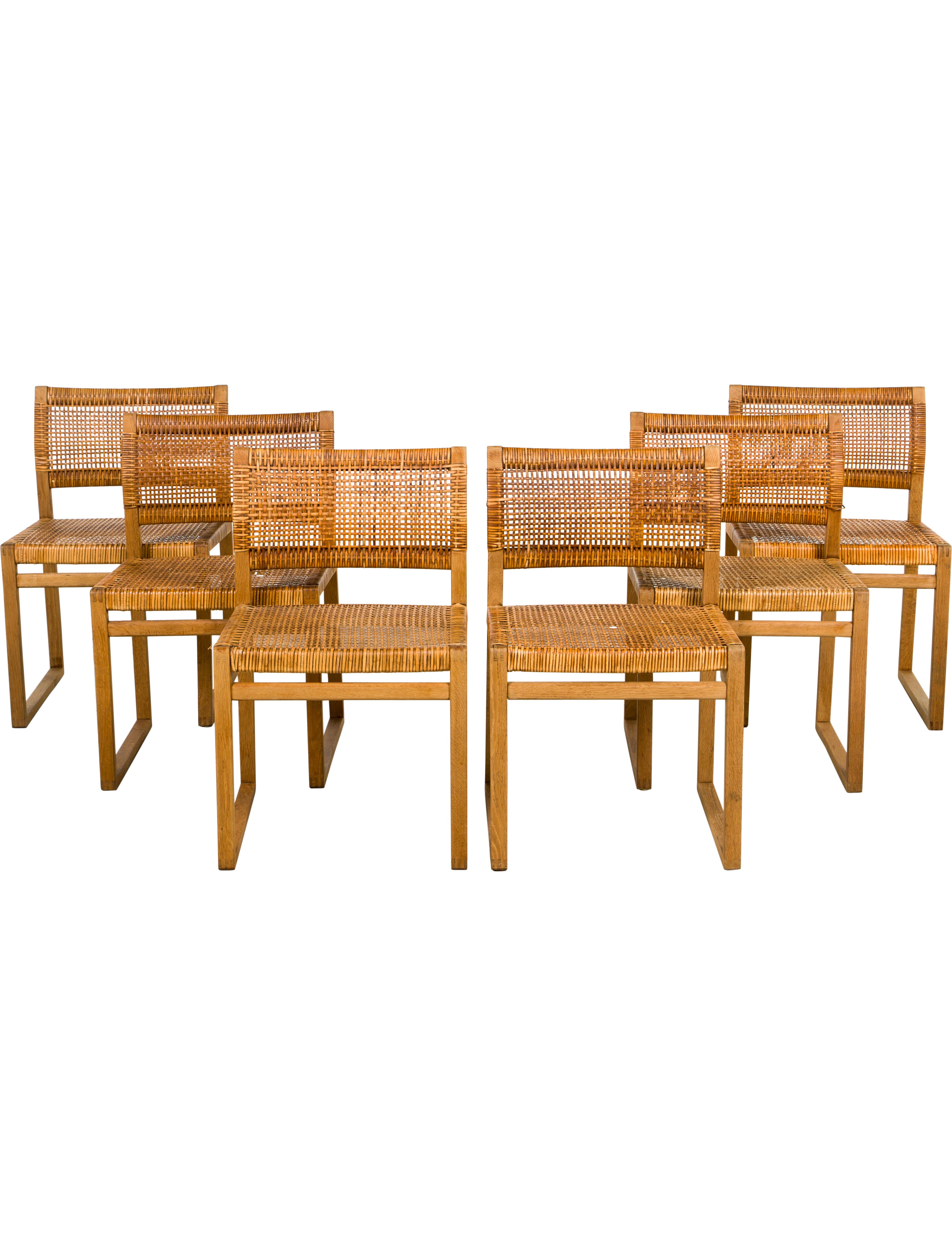 Børge Mogensen Set of 6 Danish Modern BM61 Side Chairs