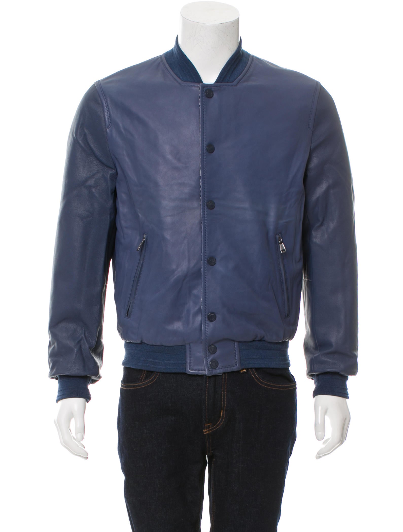 Brioni Reversible Leather Jacket Clothing Bro21879 The Realreal