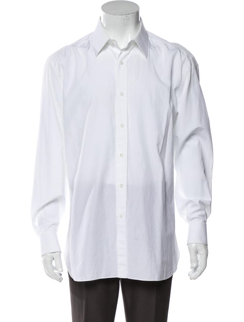 Brioni Long Sleeve Dress Shirt White
