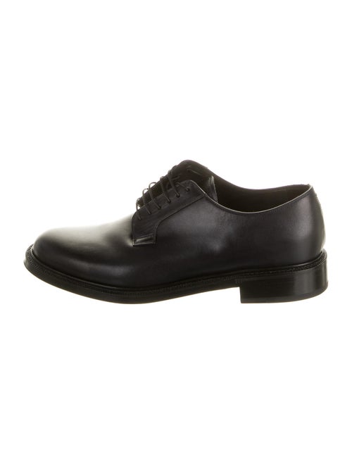 Brioni Leather Derby Shoes Black
