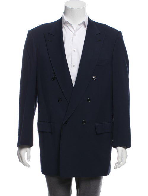 Brioni Double-Breasted Wool Blazer navy
