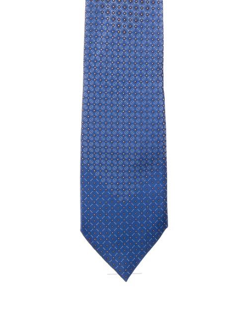 Brioni Silk Tie blue