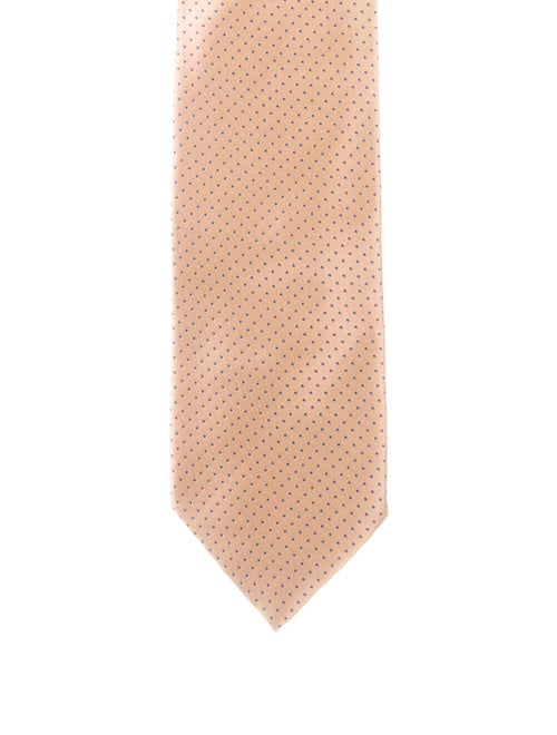 Brioni Silk Polka Dot Tie