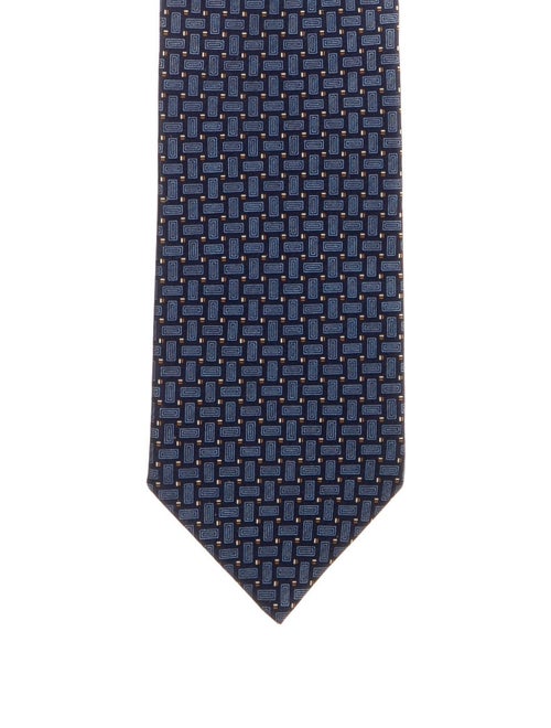 Brioni Silk Tie blue