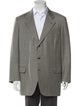 Brioni Wool Houndstooth Print Blazer