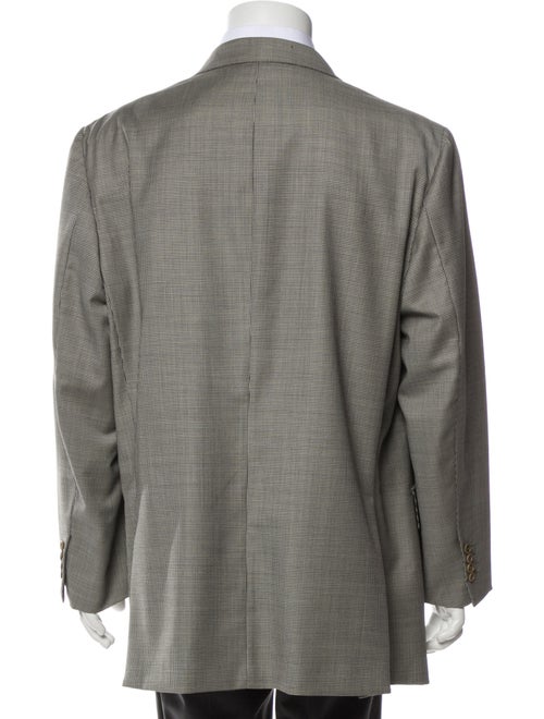 Brioni Wool Houndstooth Print Blazer