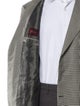 Brioni Wool Houndstooth Print Blazer