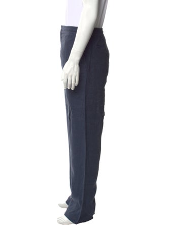 Brioni Linen Wide Leg Pants