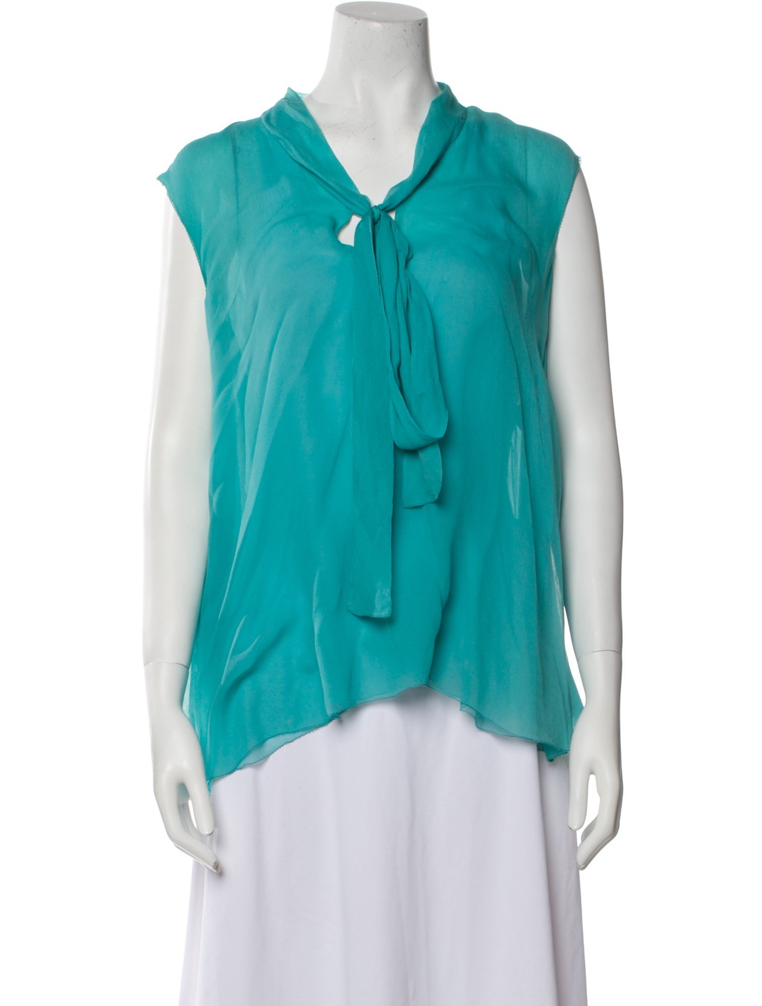 Brioni Silk V-Neck Blouse
