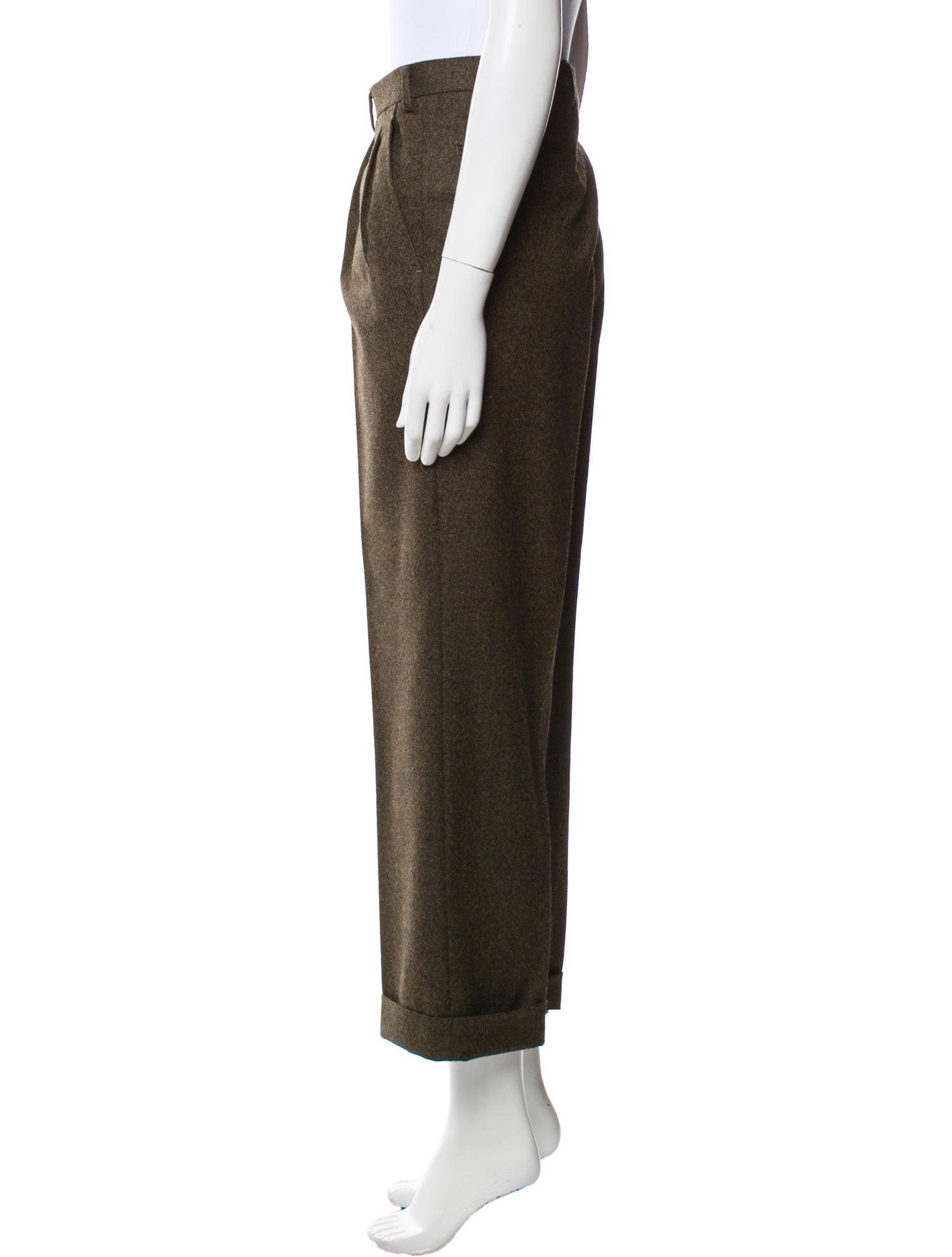 Brioni Wool Wide Leg Pants