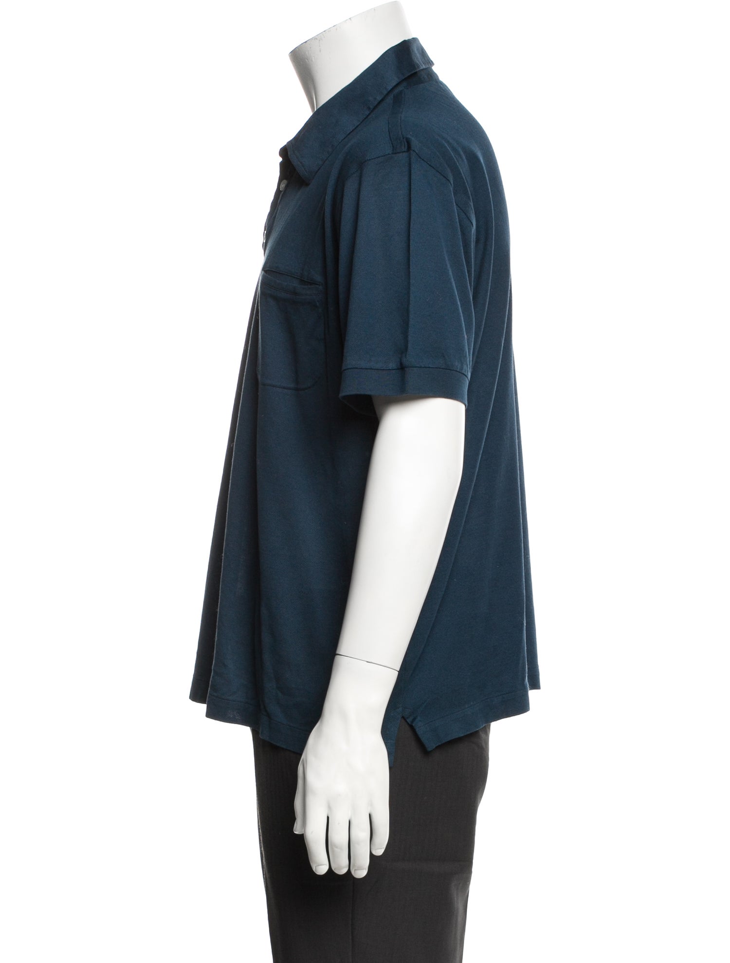 Brioni Collar Short Sleeve Polo Shirt