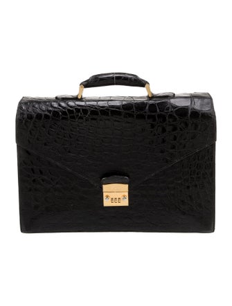 Brioni Alligator Briefcase