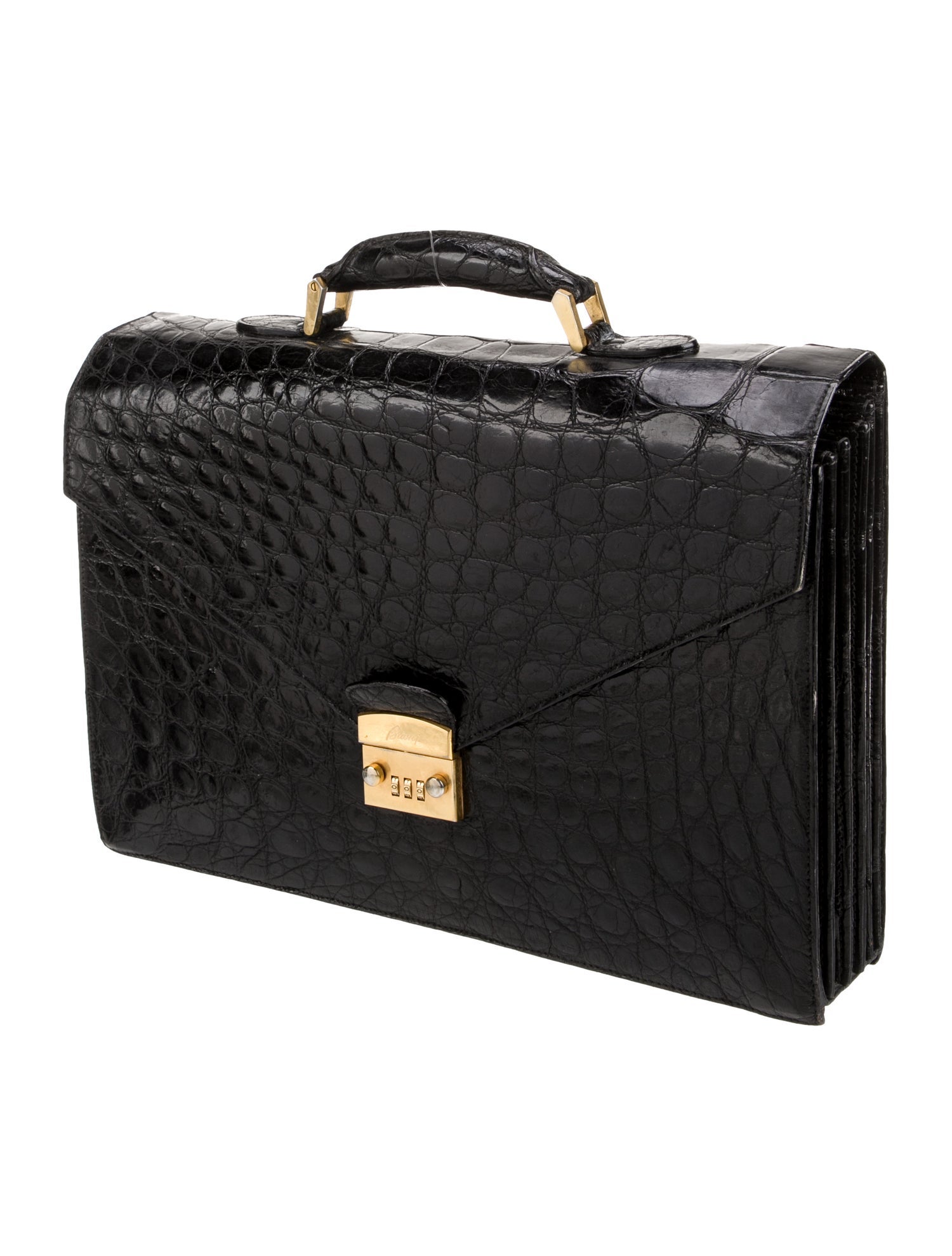 Brioni Alligator Briefcase