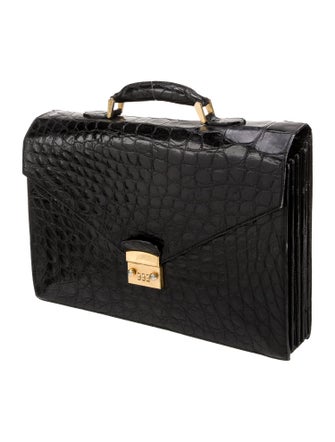 Brioni Alligator Briefcase