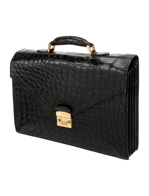 Brioni Alligator Briefcase