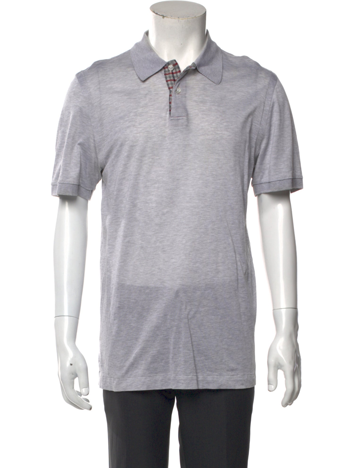 Brioni Collar Short Sleeve Polo Shirt