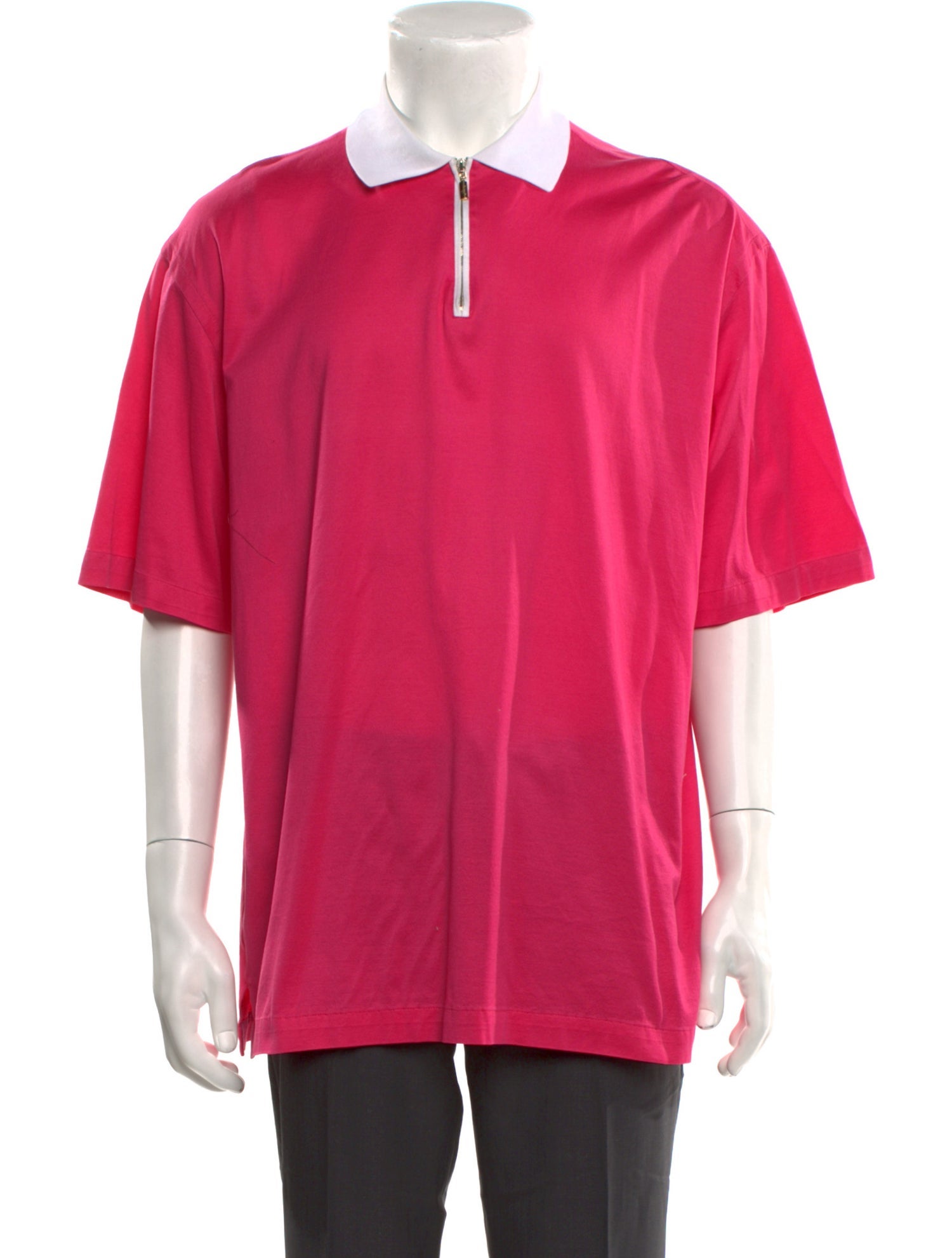 Brioni Collar Short Sleeve Polo Shirt