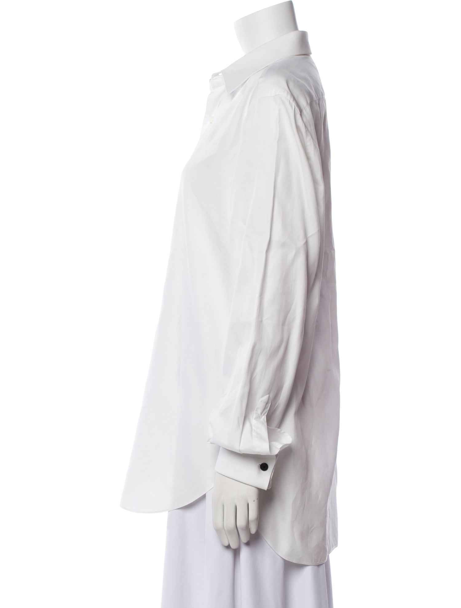 Brioni Long Sleeve Button-Up Top