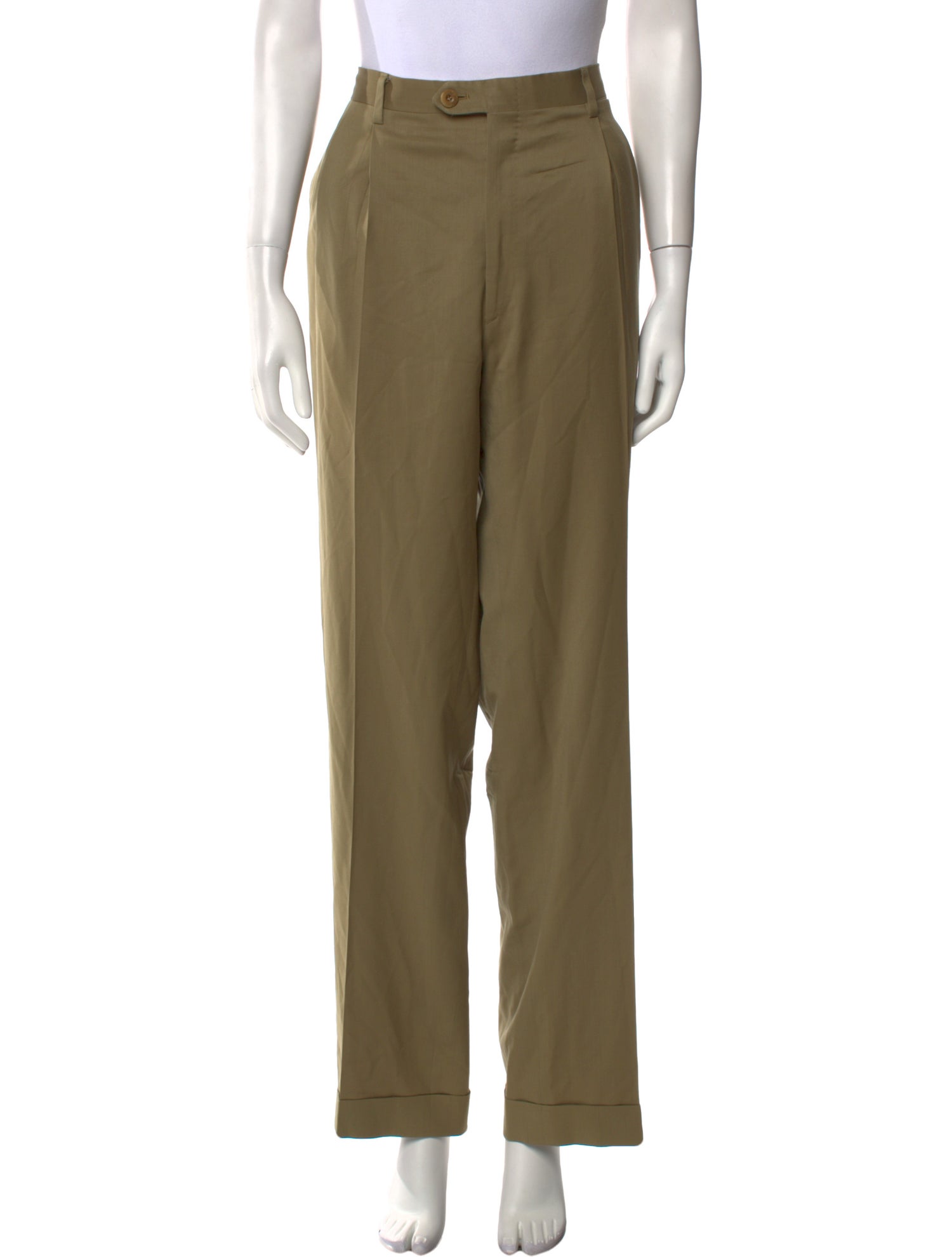 Brioni Virgin Wool Wide Leg Pants