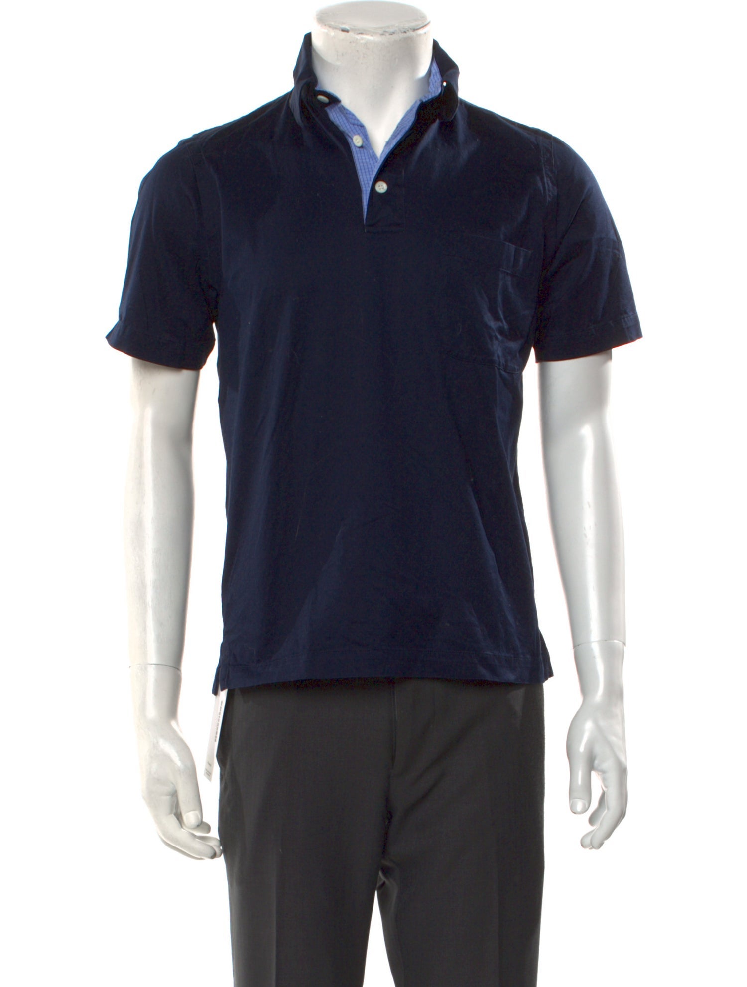 Brioni V-Neck Short Sleeve Polo Shirt