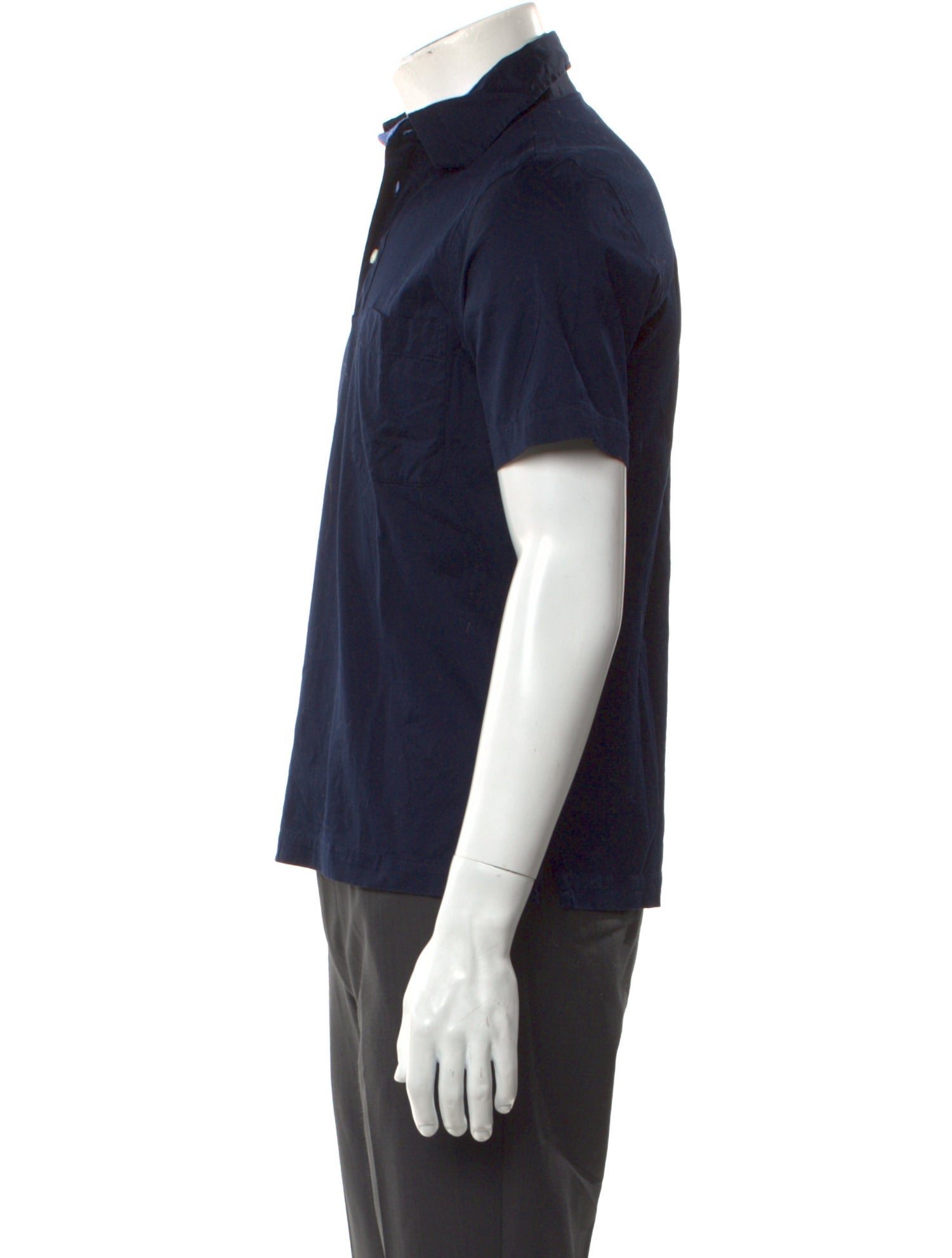 Brioni V-Neck Short Sleeve Polo Shirt