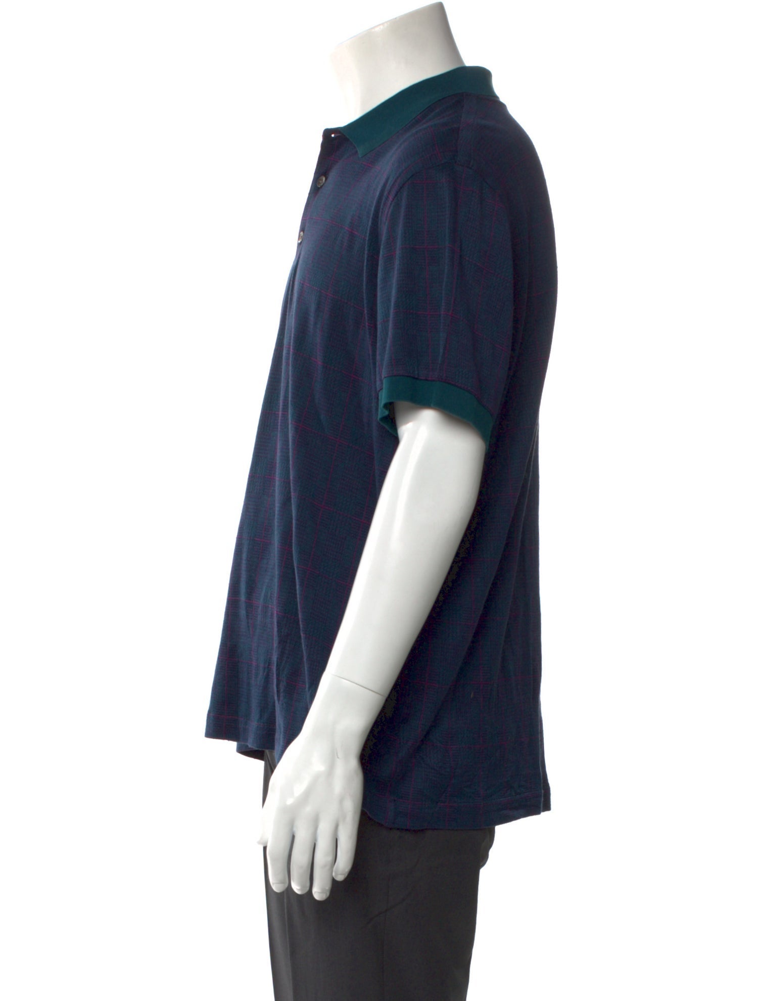 Brioni Collar Short Sleeve Polo Shirt