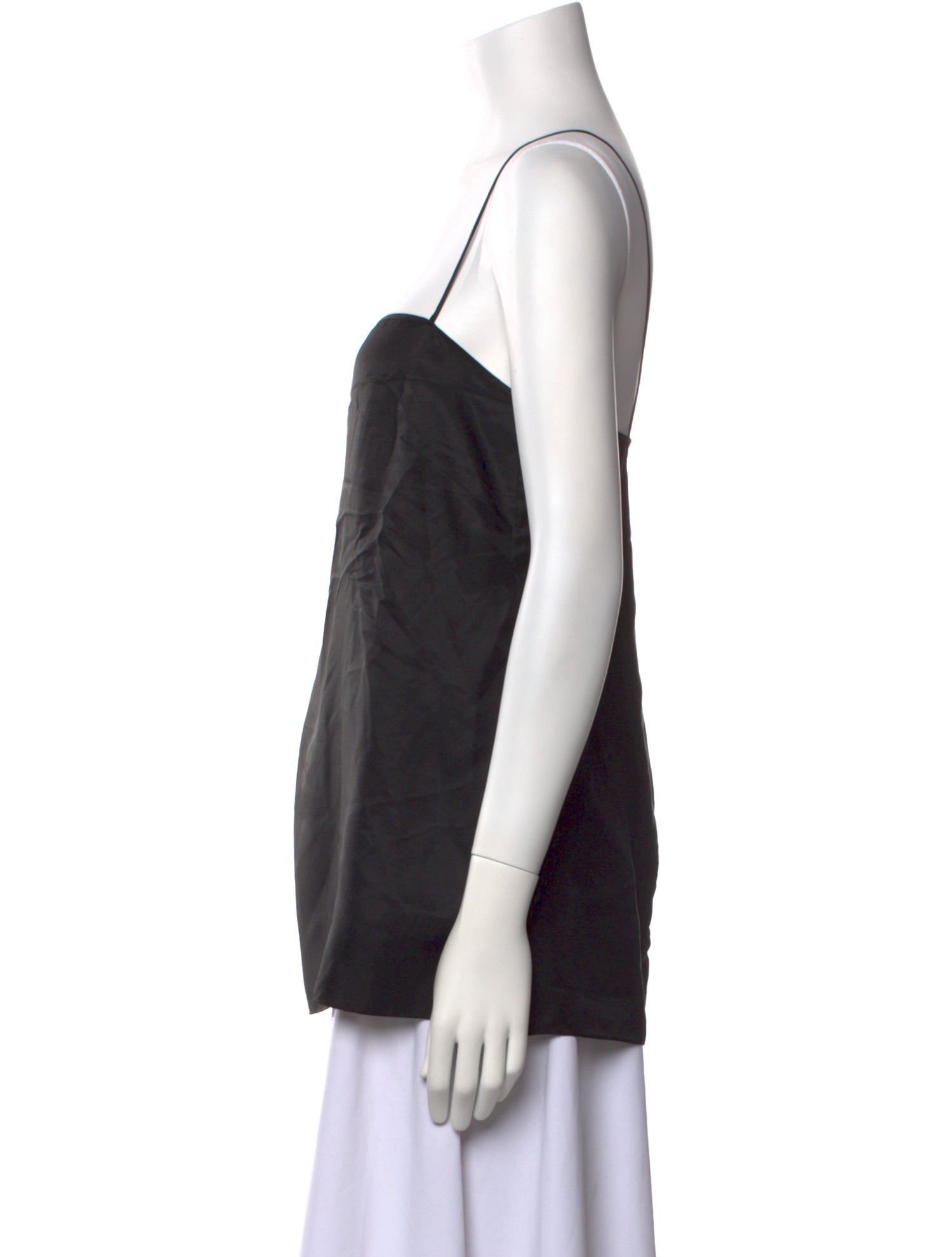 Brioni Silk Square Neckline Top