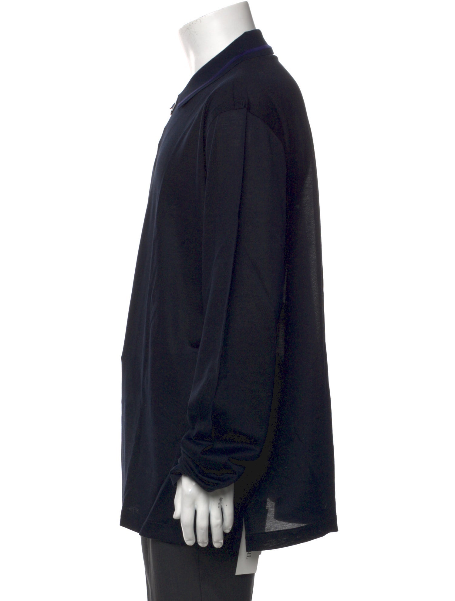 Brioni Collar Long Sleeve Polo Shirt