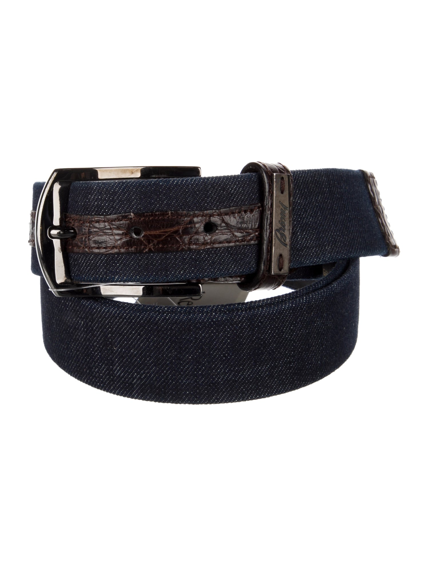 Brioni Denim Waist Belt