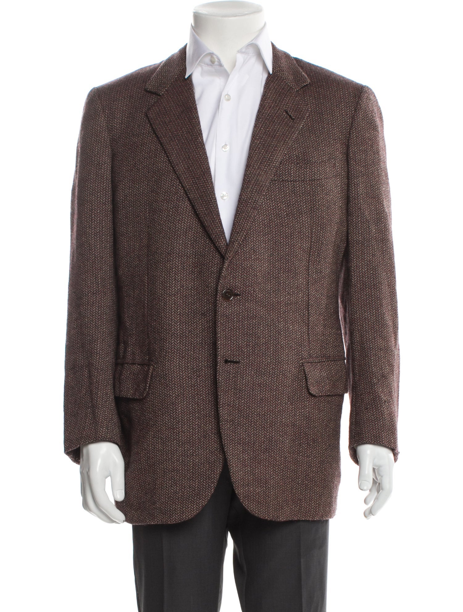 Brioni Lambswool Striped Jacket