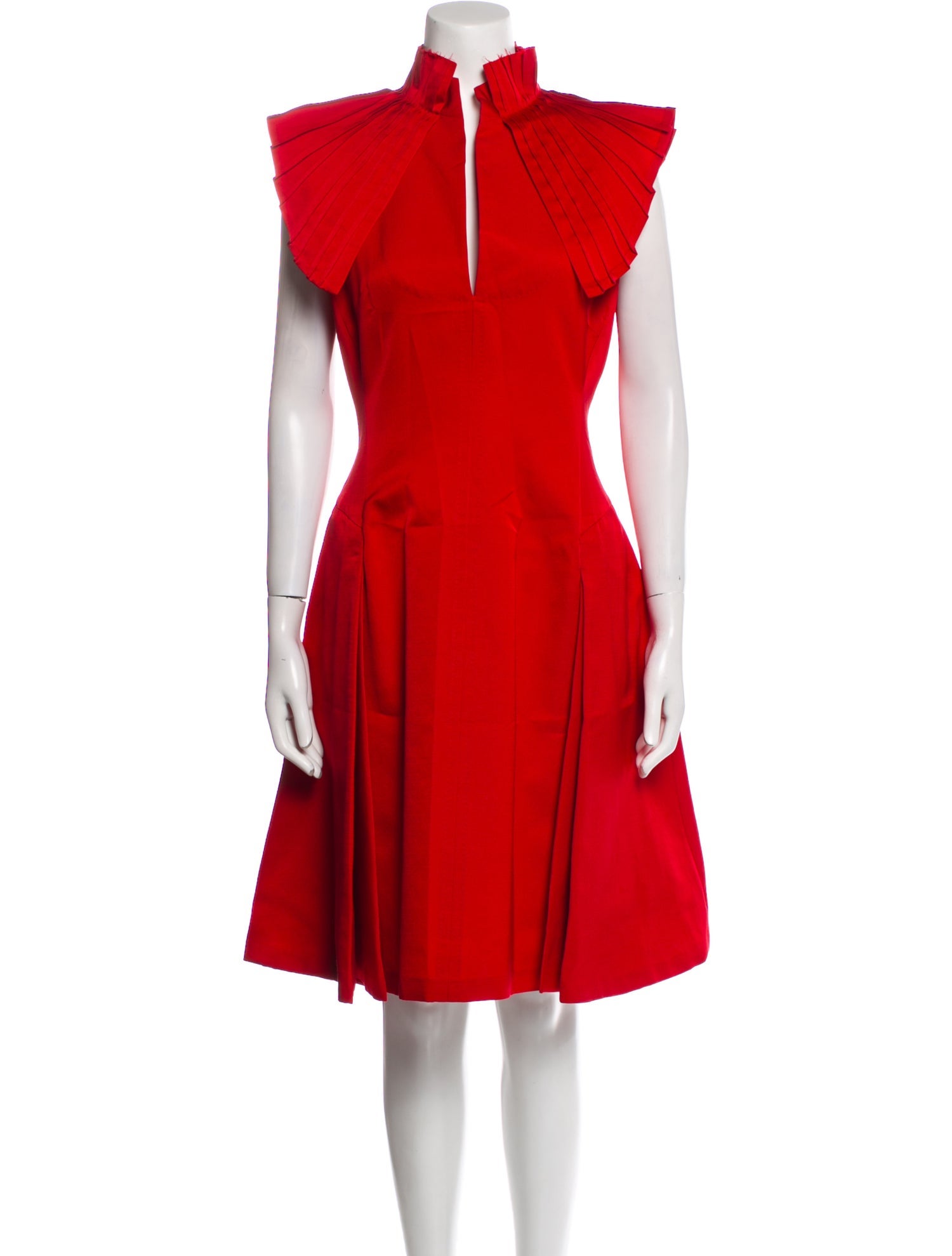 Brioni Mock Neck Midi Length Dress