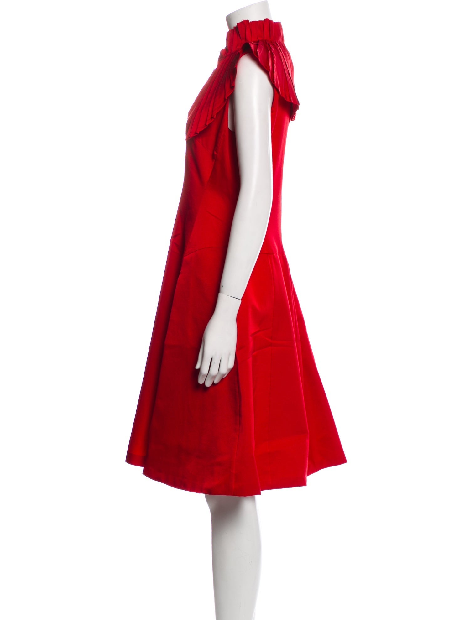 Brioni Mock Neck Midi Length Dress