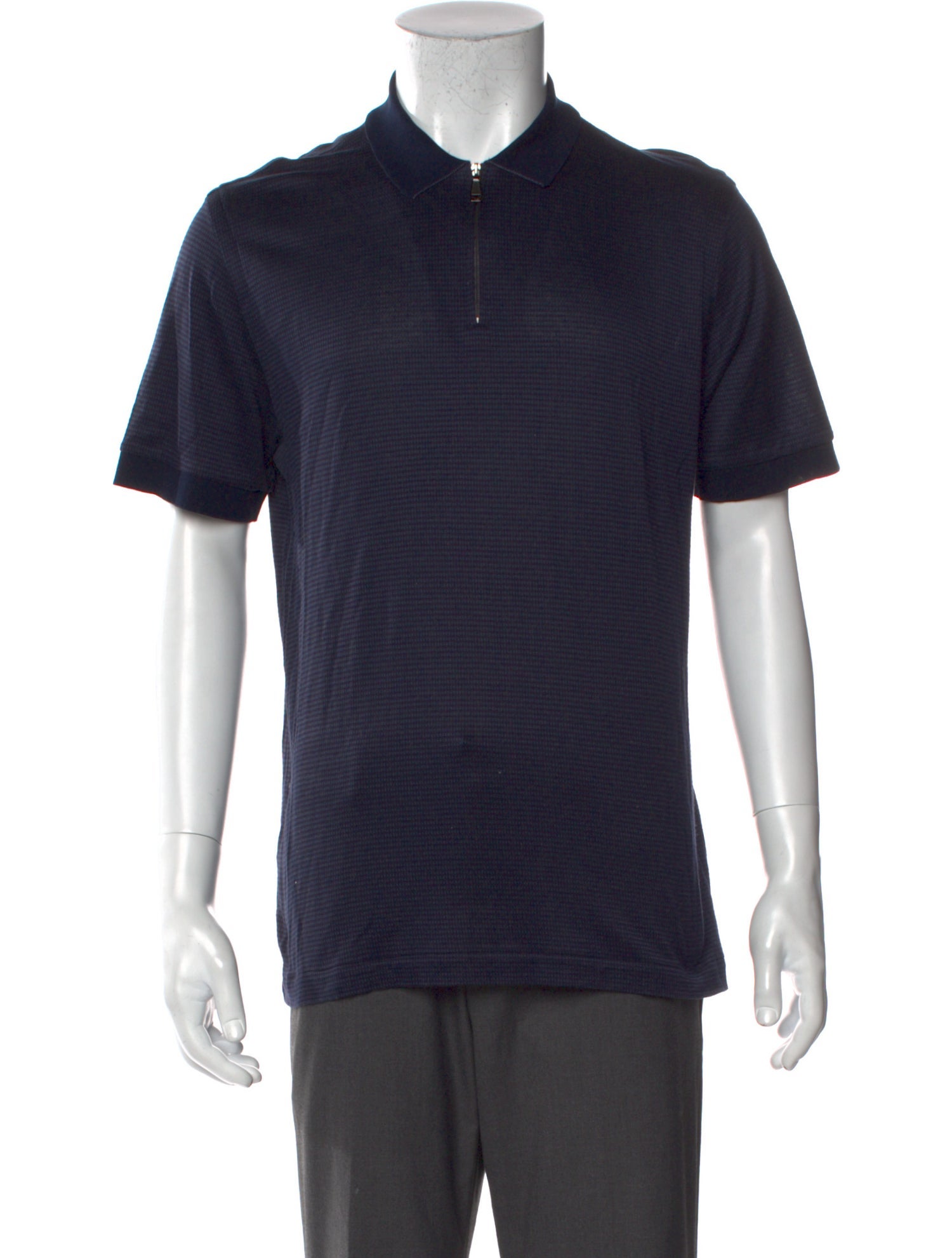 Brioni Crew Neck Short Sleeve Polo Shirt