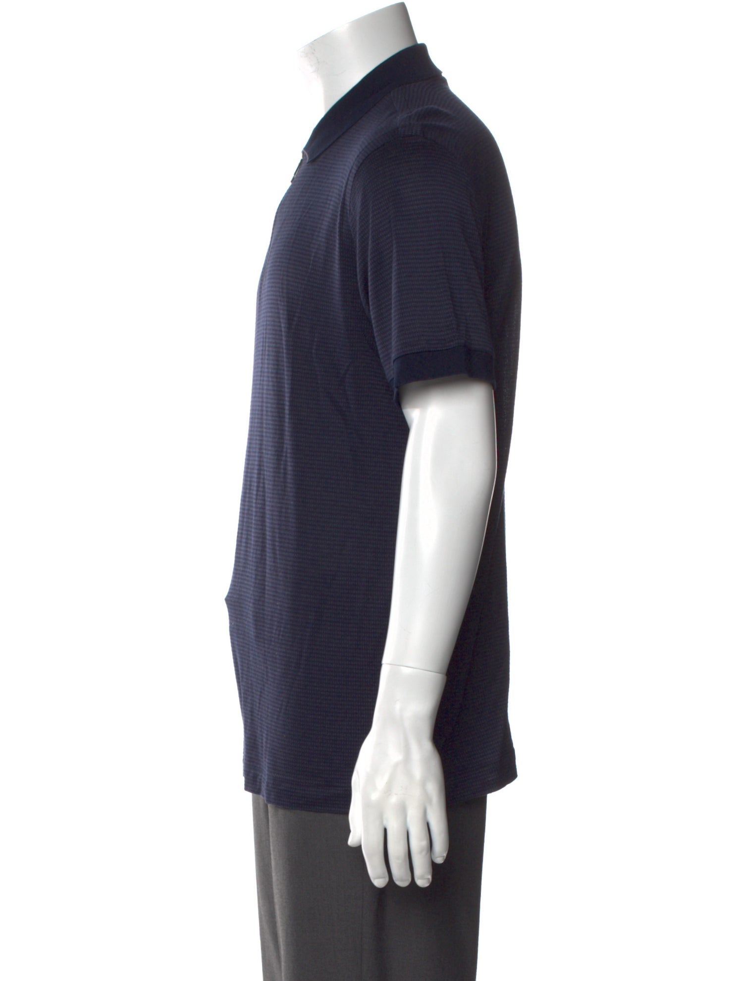Brioni Crew Neck Short Sleeve Polo Shirt