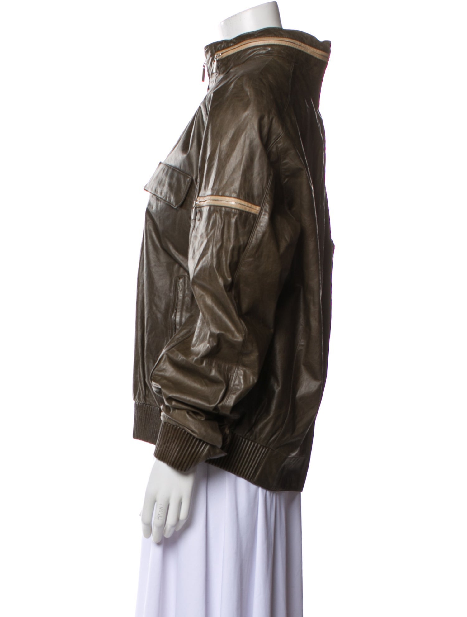 Brioni Leather Biker Jacket