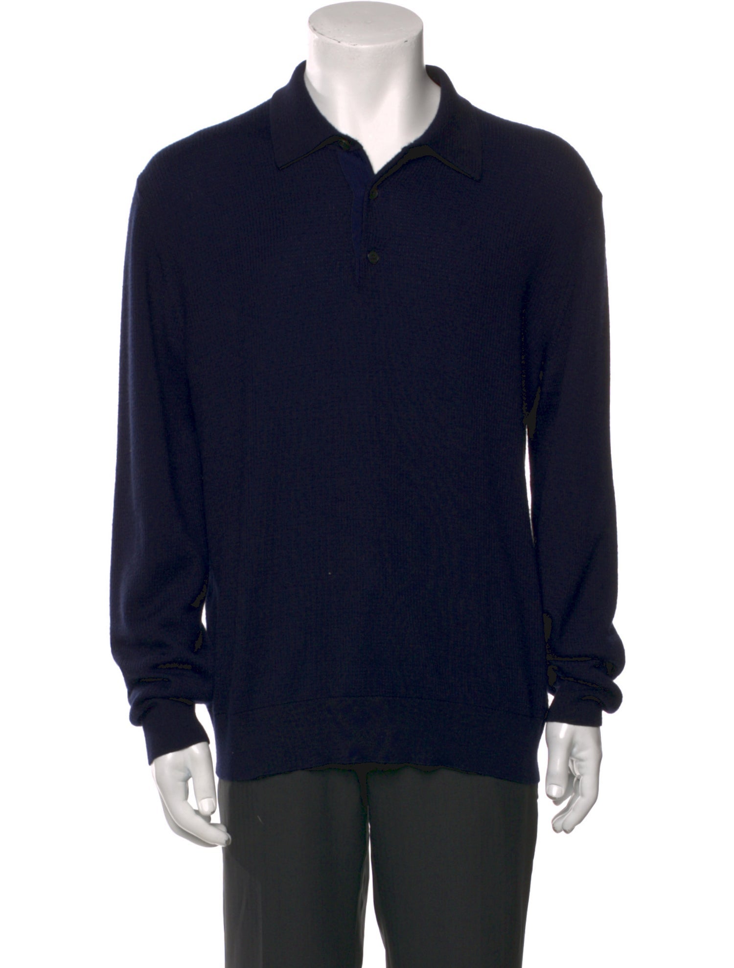 Brioni Collar Long Sleeve Henley