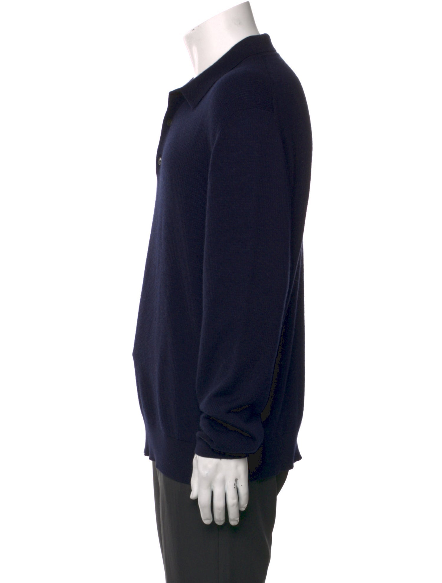 Brioni Collar Long Sleeve Henley