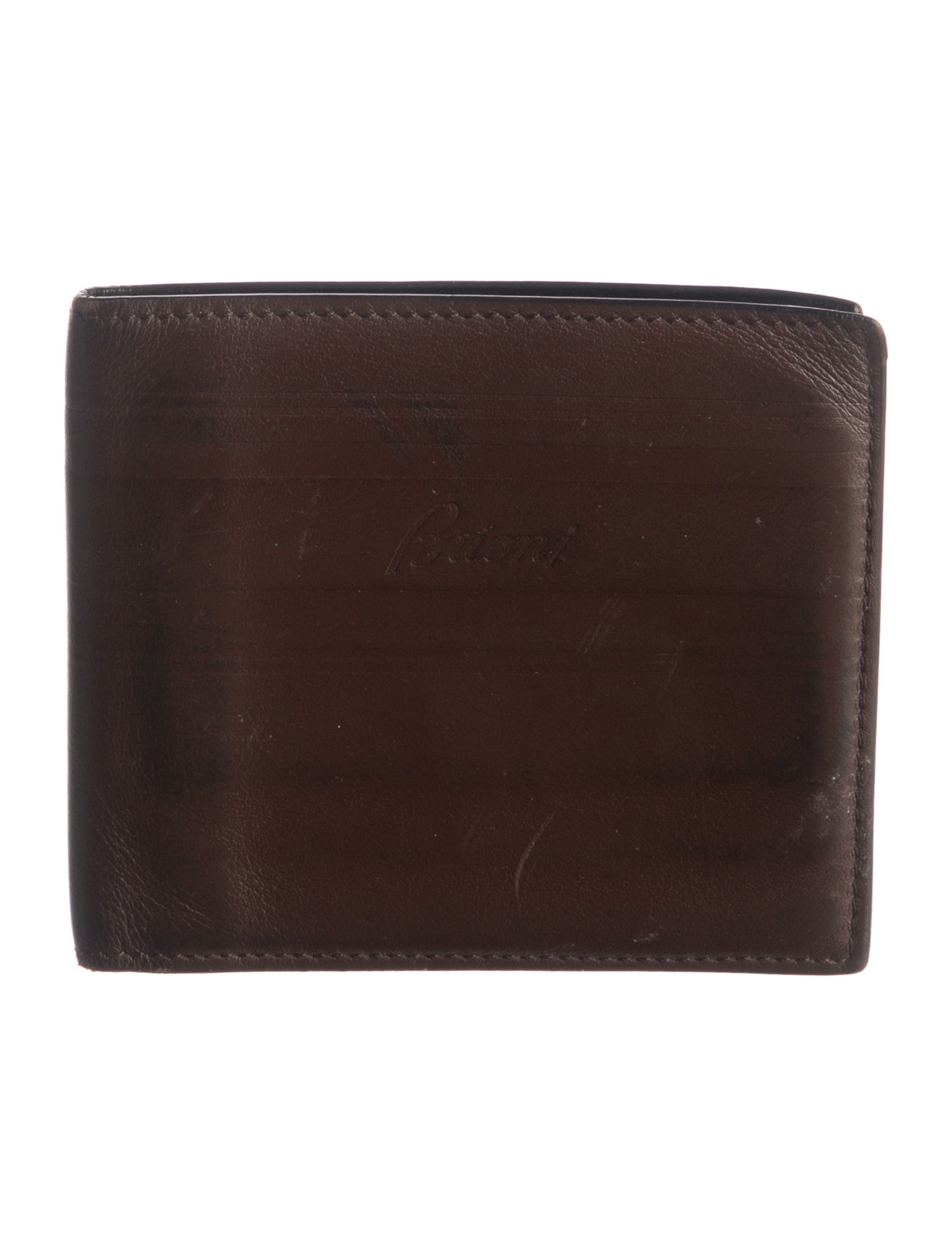Brioni Leather Printed Wallet
