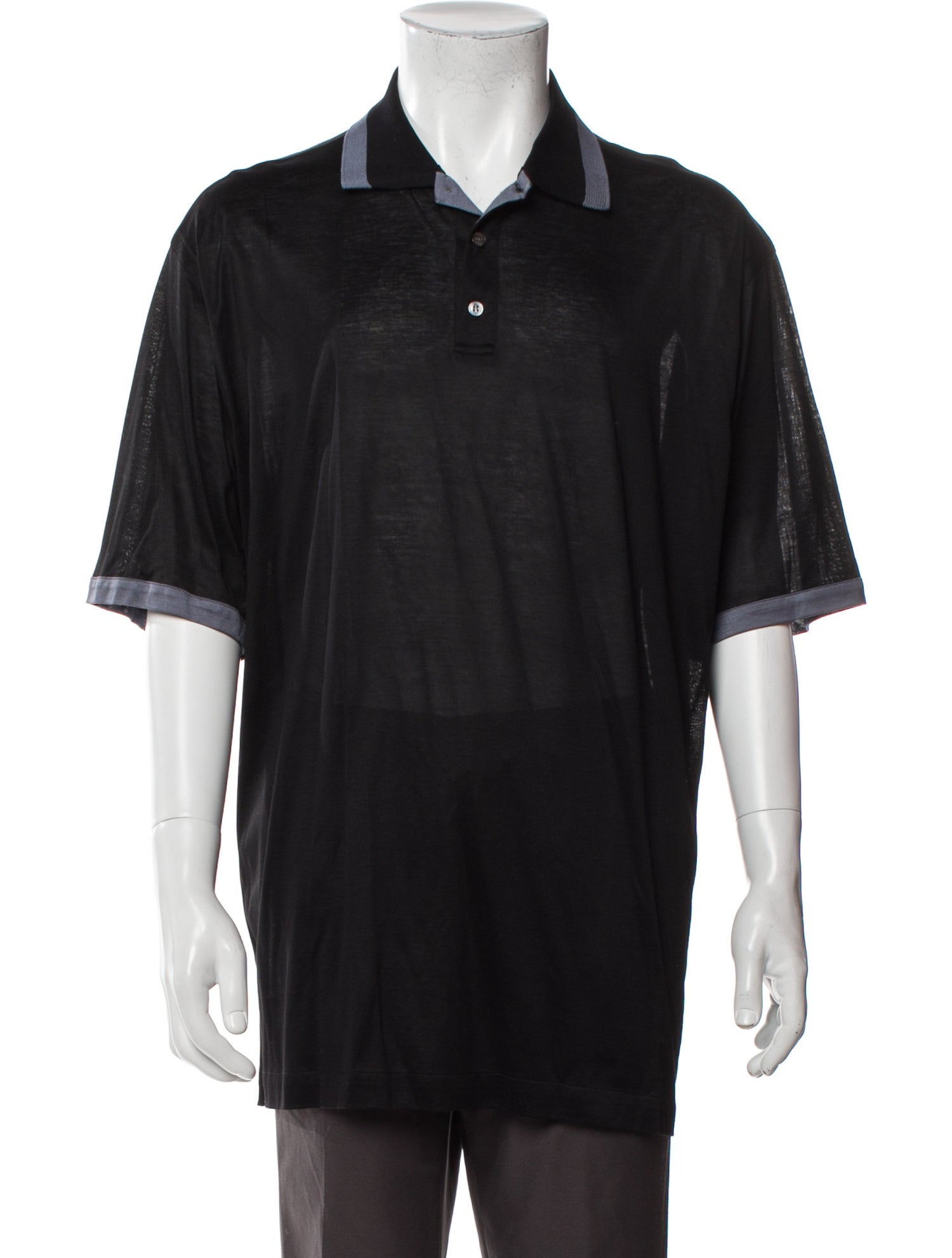 Brioni Collar Short Sleeve Polo Shirt