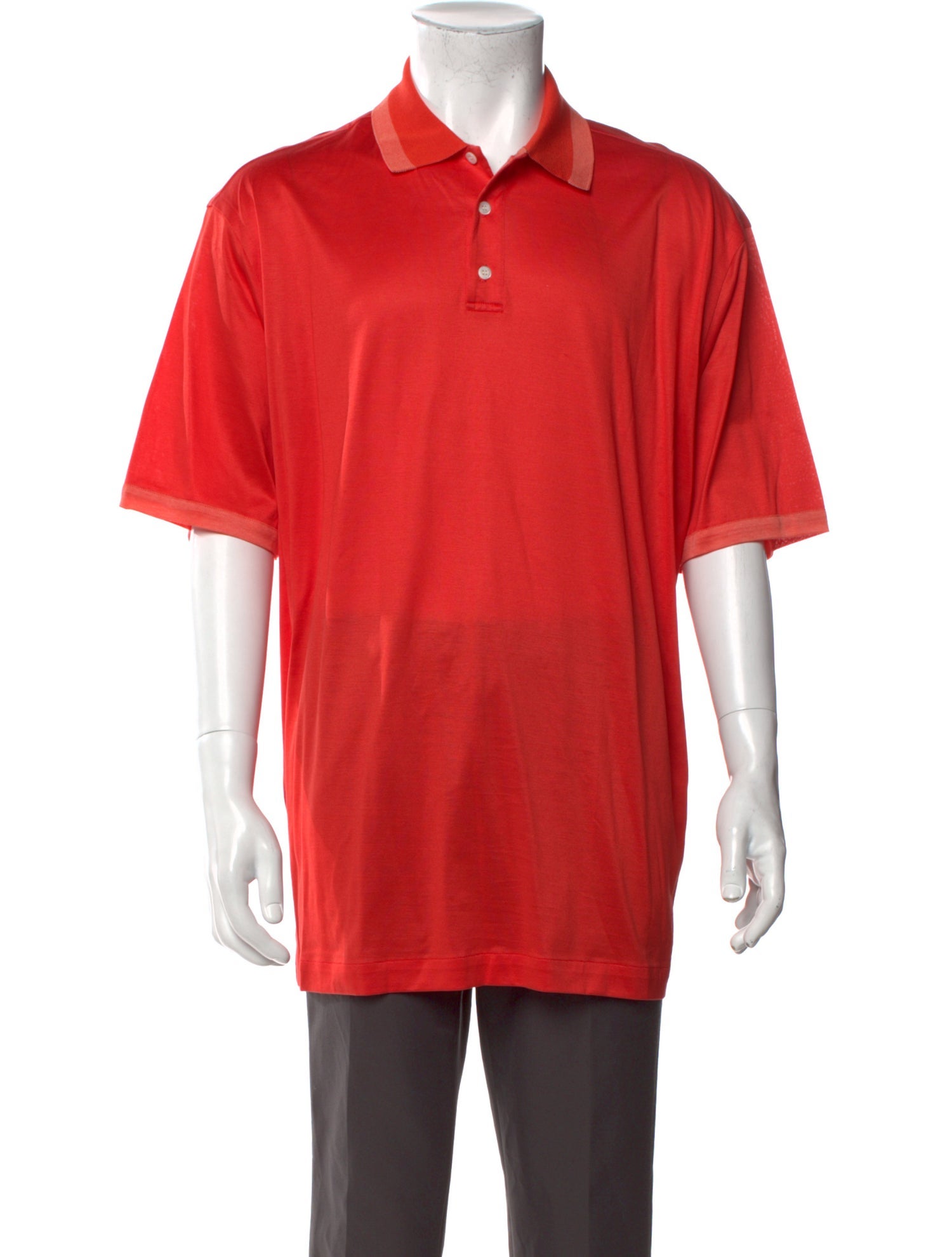 Brioni Collar Short Sleeve Polo Shirt