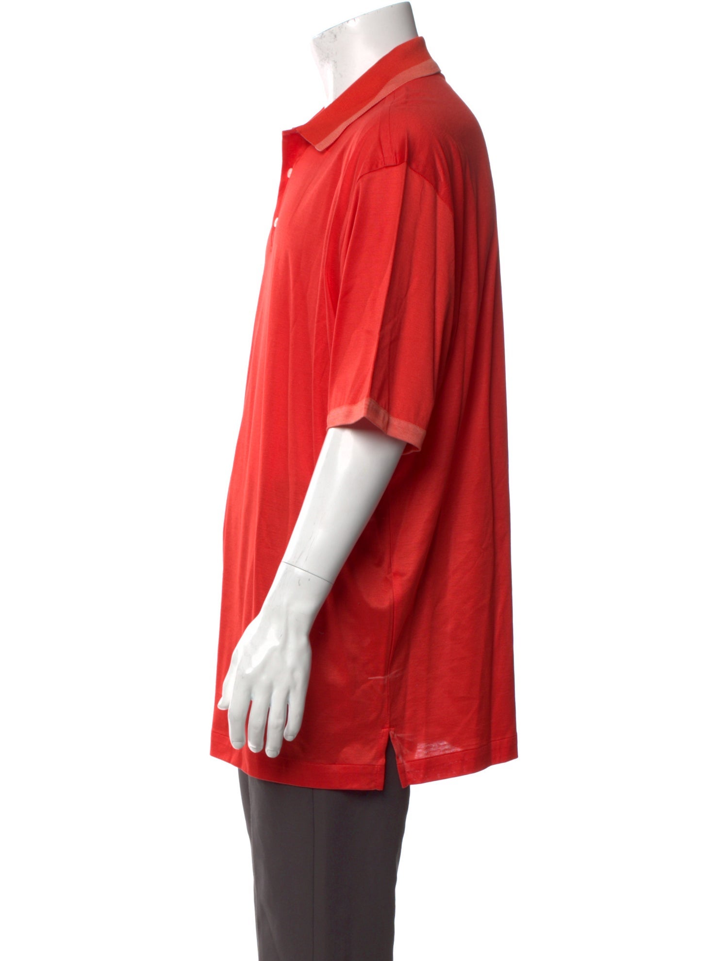 Brioni Collar Short Sleeve Polo Shirt