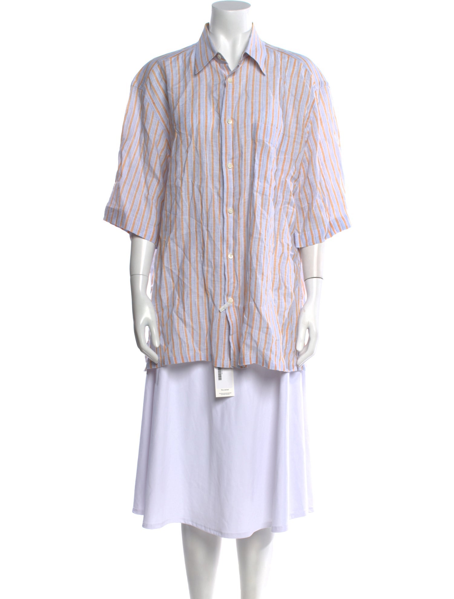 Brioni Linen Striped Tunic