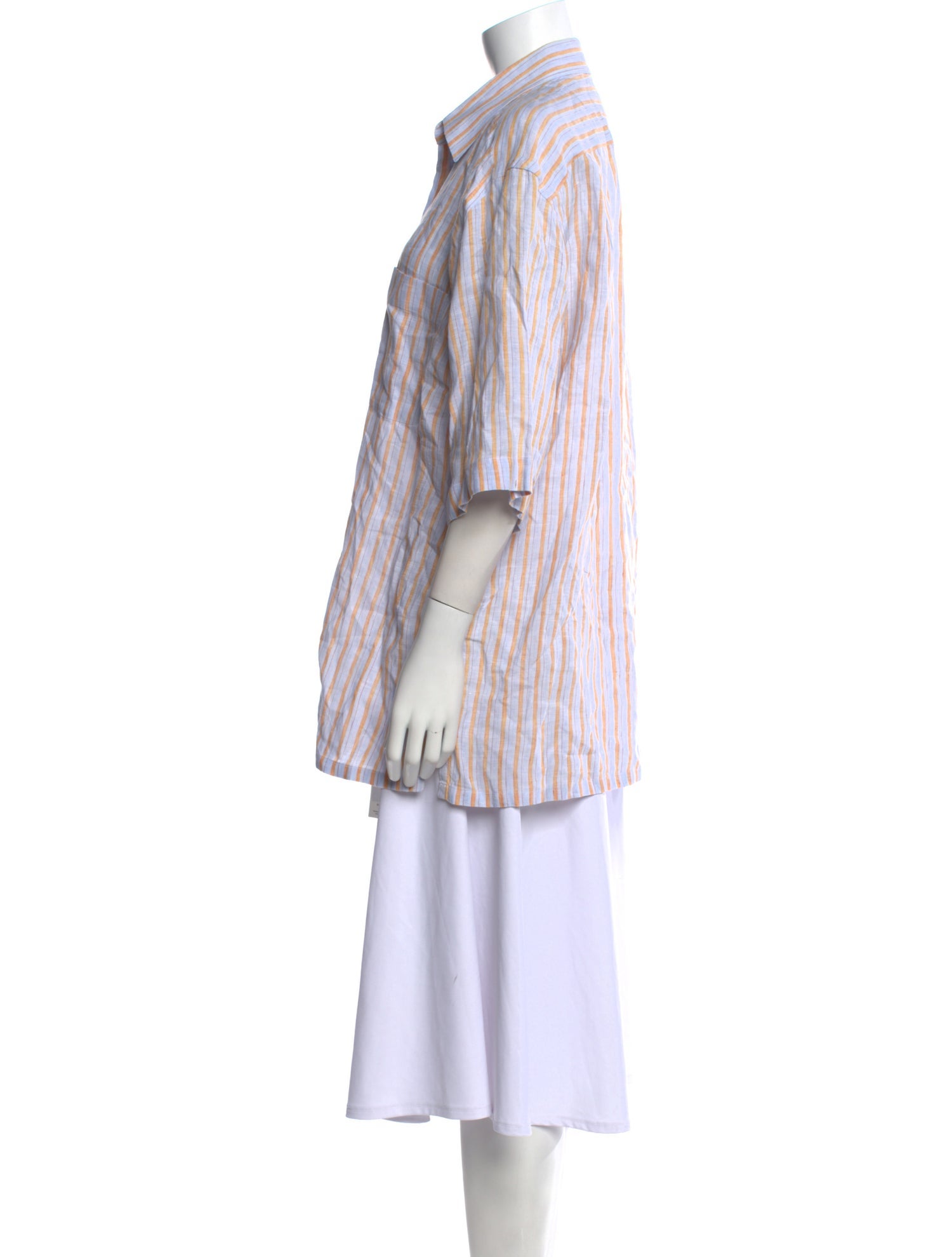 Brioni Linen Striped Tunic